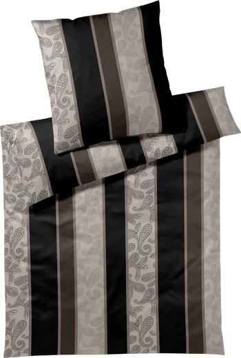 Bettwäsche-Garnitur Joop! 4121-9 Black Mako-Satin Baumwolle