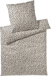 Bettwäsche-Garnitur Elegante Leolook 24547-9 Schwarz Sand Baumwolle - Schwarz-Sand