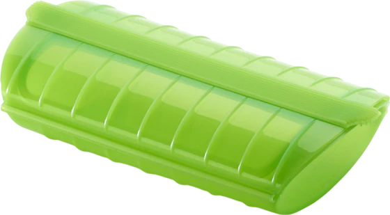 Mikrowellen-Dampfgarbehälter Lekue Rot – Platin-Silikon BPA-frei