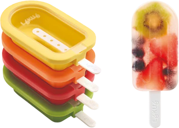 Wiederverwendbare Eisformen Lekue 4er-Set stapelbar BPA-frei