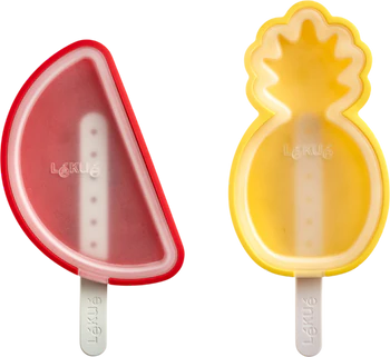 Wiederverwendbare Eisformen Lekue Tropische Stieleisformen 4er-Set BPA-frei