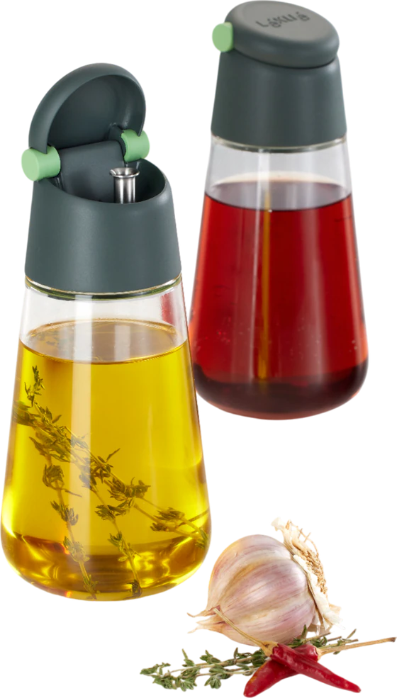 Set aus Öl- und Essigspendern Lekue 2-teilig – Tropfstopp & BPA-frei