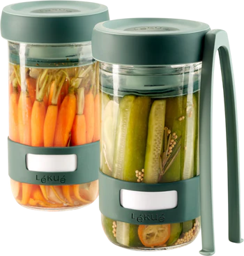 Set zur Fermentation Lekue Fermentier-Set Borosilikatglas 700 ml