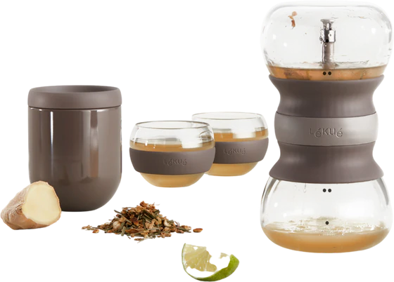 Teebereiter-Set Lekue Borosilikatglas BPA-frei 1L