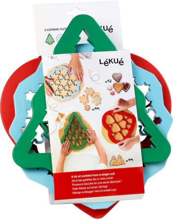 Set Ausstechformen 3er-Set Lekue – BPA-frei & spülmaschinengeeignet