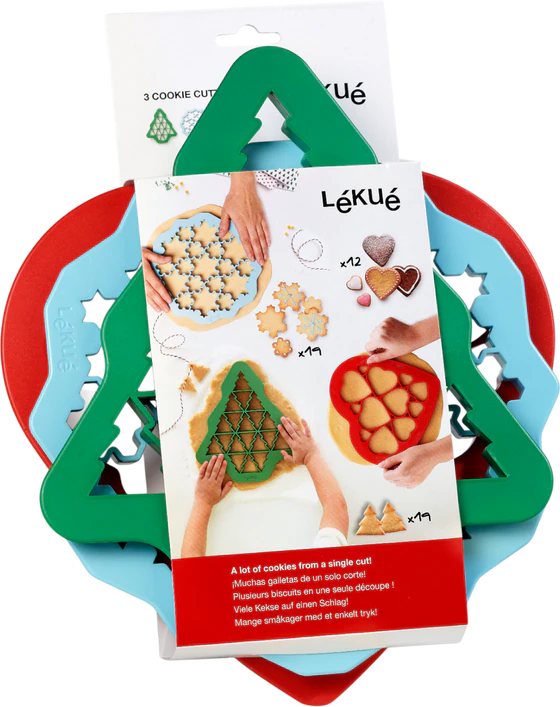 Set Ausstechformen 3er-Set Lekue – BPA-frei & spülmaschinengeeignet