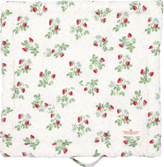 Sitzkissen Greengate Berry White 50x50cm Baumwolle Design