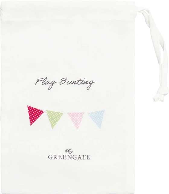 Wimpelgirlande Greengate Dotty Mix – Baumwolle mit Beutel