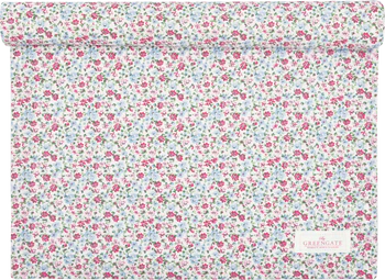 Tischläufer Greengate Louisa Weiß – 100% Baumwolle, Floral
