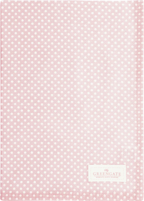 Geschirrtuch Greengate Dotty Blassrosa – 100% Baumwolle