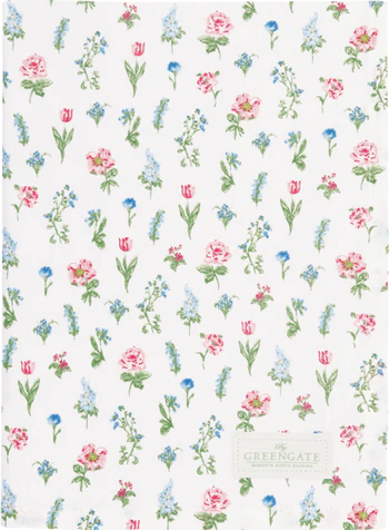 Geschirrtuch Greengate Estrid Weiß - 100% Baumwolle, Saugstark