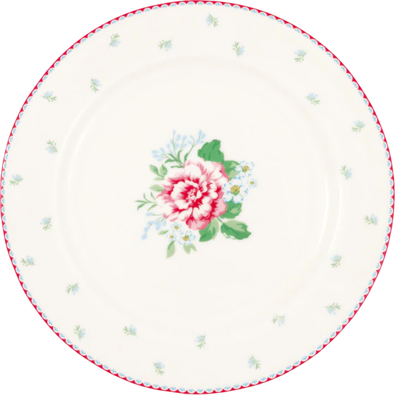 Speiseteller Porzellan Greengate Alivia Blau – Florales Design