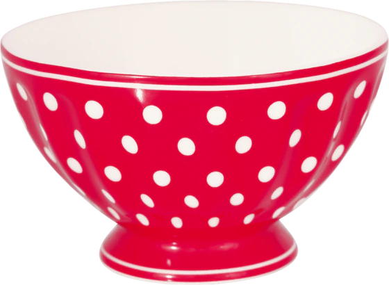 Müslischale Greengate Dotty Red – Porzellan Vintage-Design