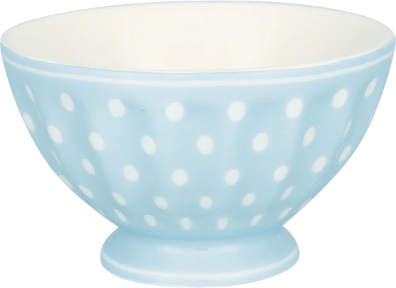Keramikschale Greengate Dotty Hellblau 400ml – Spülmaschinenfest