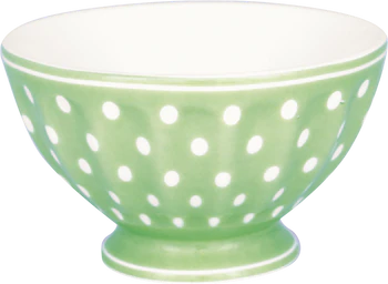 Müslischale Greengate Dotty Pale Green – Porzellan gepunktet