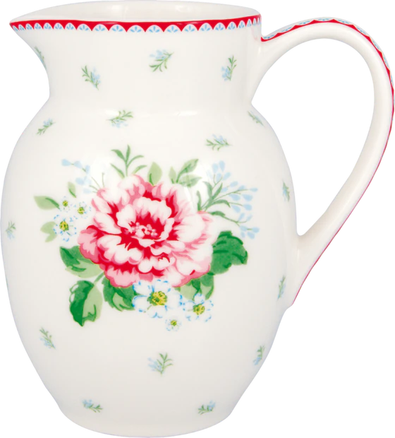 Keramik-Krug Greengate Alivia 0,5L Weiß – Skandinavisches Design