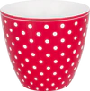 Kaffeebecher Greengate Dotty Red Porzellan Vintage-Chic