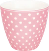 Keramik-Lattebecher Greengate Dotty Blassrosa 350ml – Spülmaschinenfest - pale pink