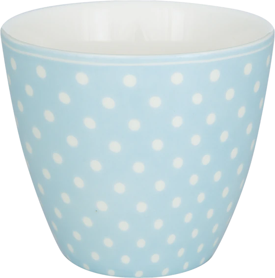 Kaffeebecher Greengate Dotty Hellblau Porzellan 350ml