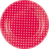 Speiseteller Greengate Plate Dotty Red – Porzellan 20,2 cm