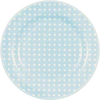 Speiseteller Porzellan Greengate Dotty Hellblau – Skandinavisches Design - pale blue
