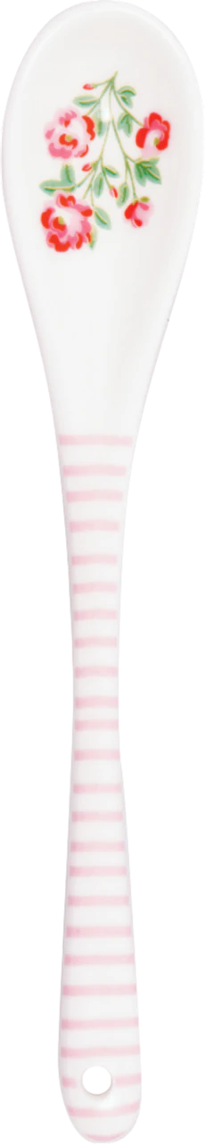 Dessertlöffel Greengate Liana Weiß Porzellan floral 15,5 cm