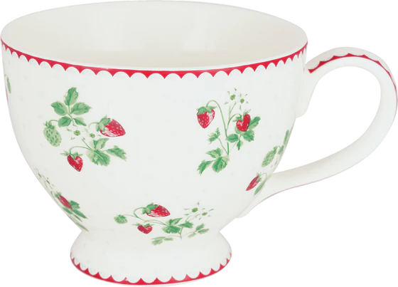 Teetasse Greengate Berry white Porzellan 300ml floral