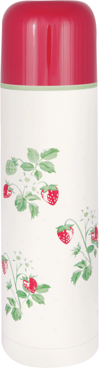 Trinkflasche Edelstahl Greengate Berry white 800ml auslaufsicher