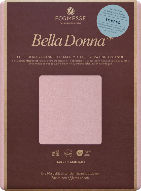Spannbettlaken Formesse Bella Donna Jersey La Piccola – Weich & Luxuriös