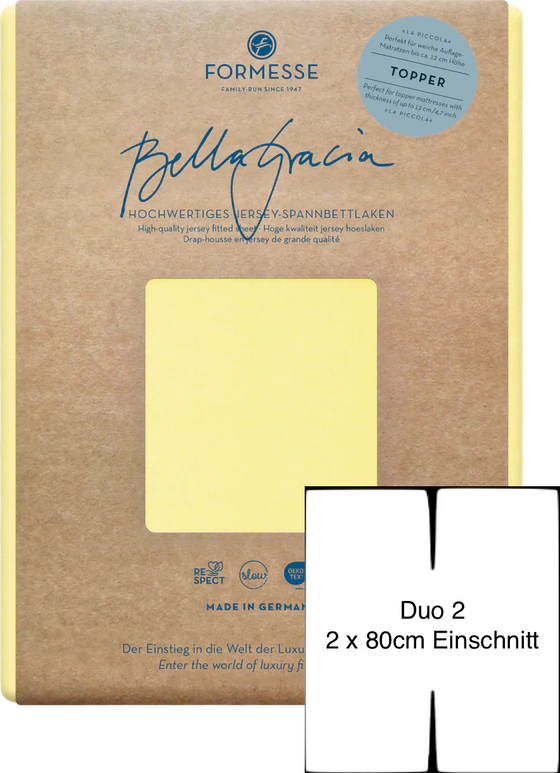 Spannbettlaken Formesse Bella Gracia La Piccola Duo 2 – Perfekte Passform
