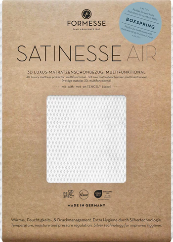 Matratzenschonbezug Formesse Satinesse Air Alto Weiß atmungsaktiv