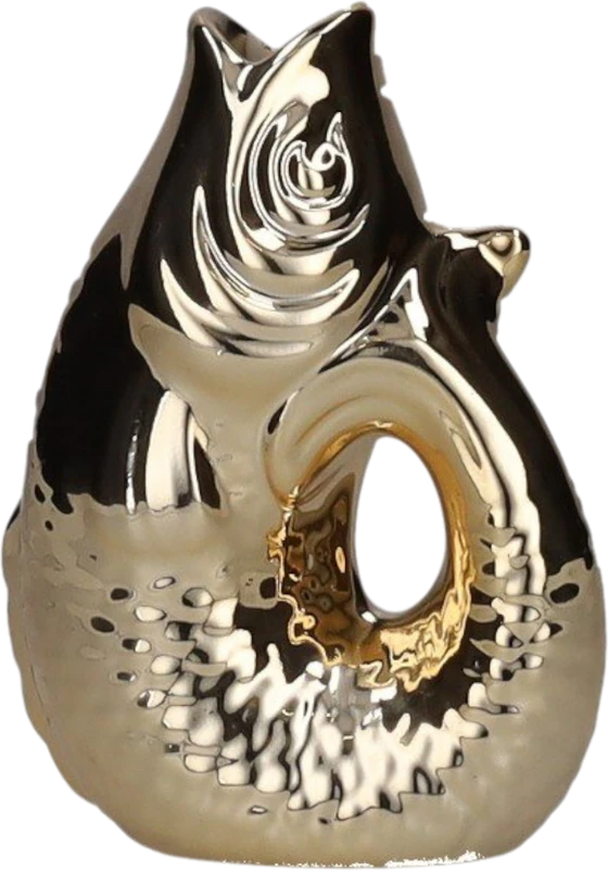 Dekorative Vase Fischform Gold 0,2L – GIFTCOMPANY Unikat