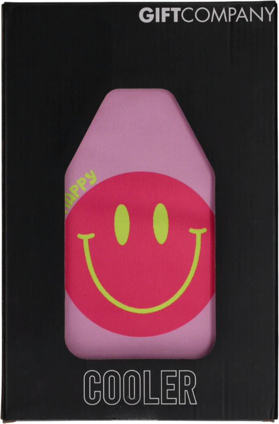 Kühlmanschette für Flaschen Rosa Be Happy – GIFTCOMPANY Froid