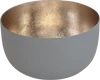 Windlicht aus Metall GIFTCOMPANY Madras S cool grey/gold