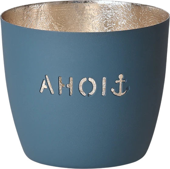 Windlicht Metall Ahoi Windsor/Gold GIFTCOMPANY – Handgefertigt