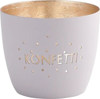 Windlicht aus Metall GIFTCOMPANY Madras Konfetti Unikat