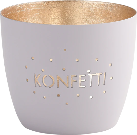 Windlicht aus Metall GIFTCOMPANY Madras Konfetti Unikat