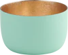 Windlicht aus Metall Madras S aqua/gold von GIFTCOMPANY
