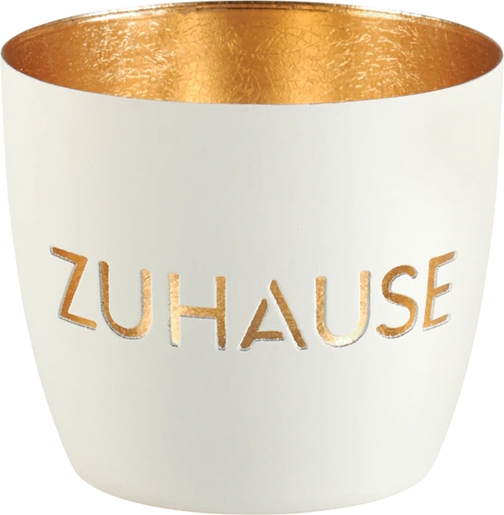 Windlicht Eisen M Zuhause weiß gold – GIFTCOMPANY Madras