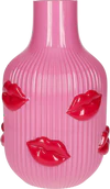 Dekorative Glasvase L´amour Rosa Lippen 25cm – GIFTCOMPANY