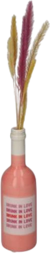 Dekorative Vase Flaschenform Rosa Drunk in Love – GIFTCOMPANY