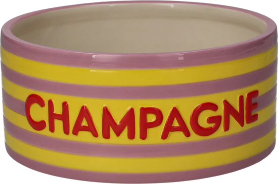 Futternapf für Haustiere GIFTCOMPANY Love Pets M Steingut gelb/lila