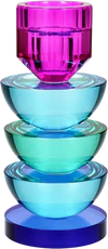 Kerzenhalter Kristallglas GIFTCOMPANY Sari 17,5cm Unikat