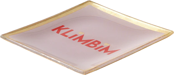 Dekorativer Glasteller GIFTCOMPANY Love Plates Rosa Unikat