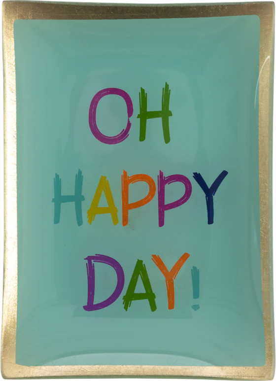 Dekorativer Glasteller GIFTCOMPANY Love Plates hellgrün Unikat