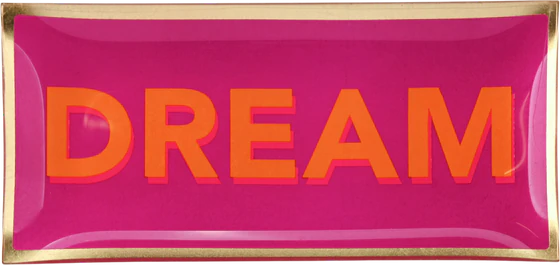 Dekorativer Glasteller GIFTCOMPANY Love Plates Neon Lila Dream