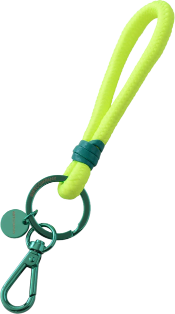 Schlüsselanhänger mit Karabiner GIFTCOMPANY Neo neongelb/grün