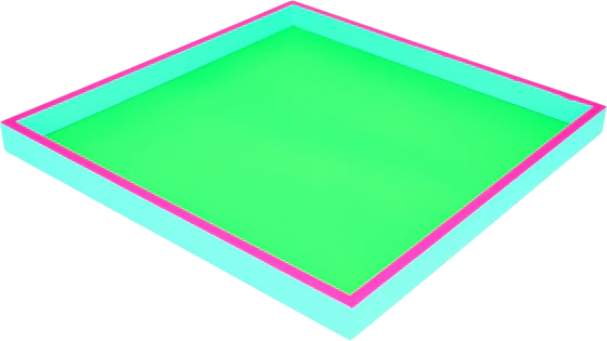 Dekoratives Serviertablett Neo 32cm Neonfarben von GIFTCOMPANY