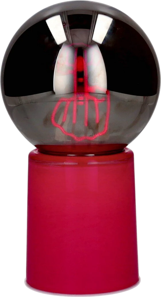 LED-Dekoleuchte Kugel GIFTCOMPANY Glowmance pink Mittelfinger