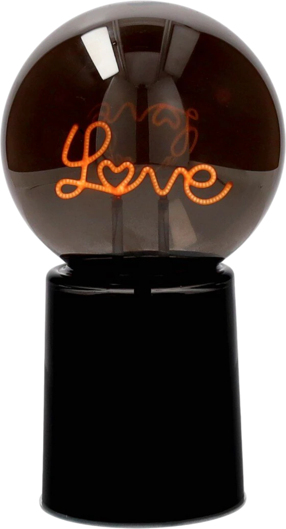 LED-Dekoleuchte Kugel Love schwarz GIFTCOMPANY – Neon-Optik